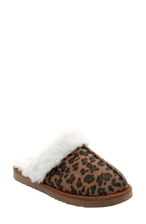 Volatile Fluff Faux Shearling Slipper in Leopard