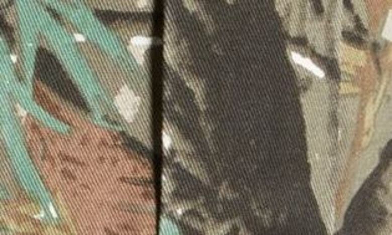 Ptcl Front Zip Cargo Miniskirt In Forest Camo