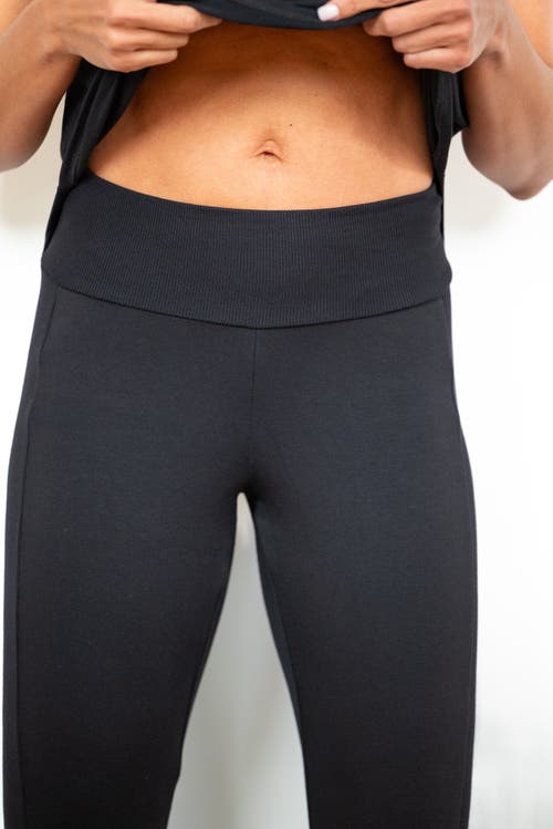 Jjwinks Happy Hour Flare Lounge & Sleep Pants Petite In Black