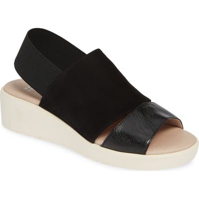 Johnston & Murphy Cassandra Slingback Platform Sandal, Black