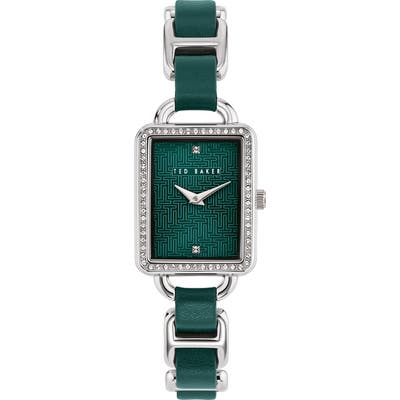 Ted Baker London Primrose Leather Link Bracelet Watch, 2m mm