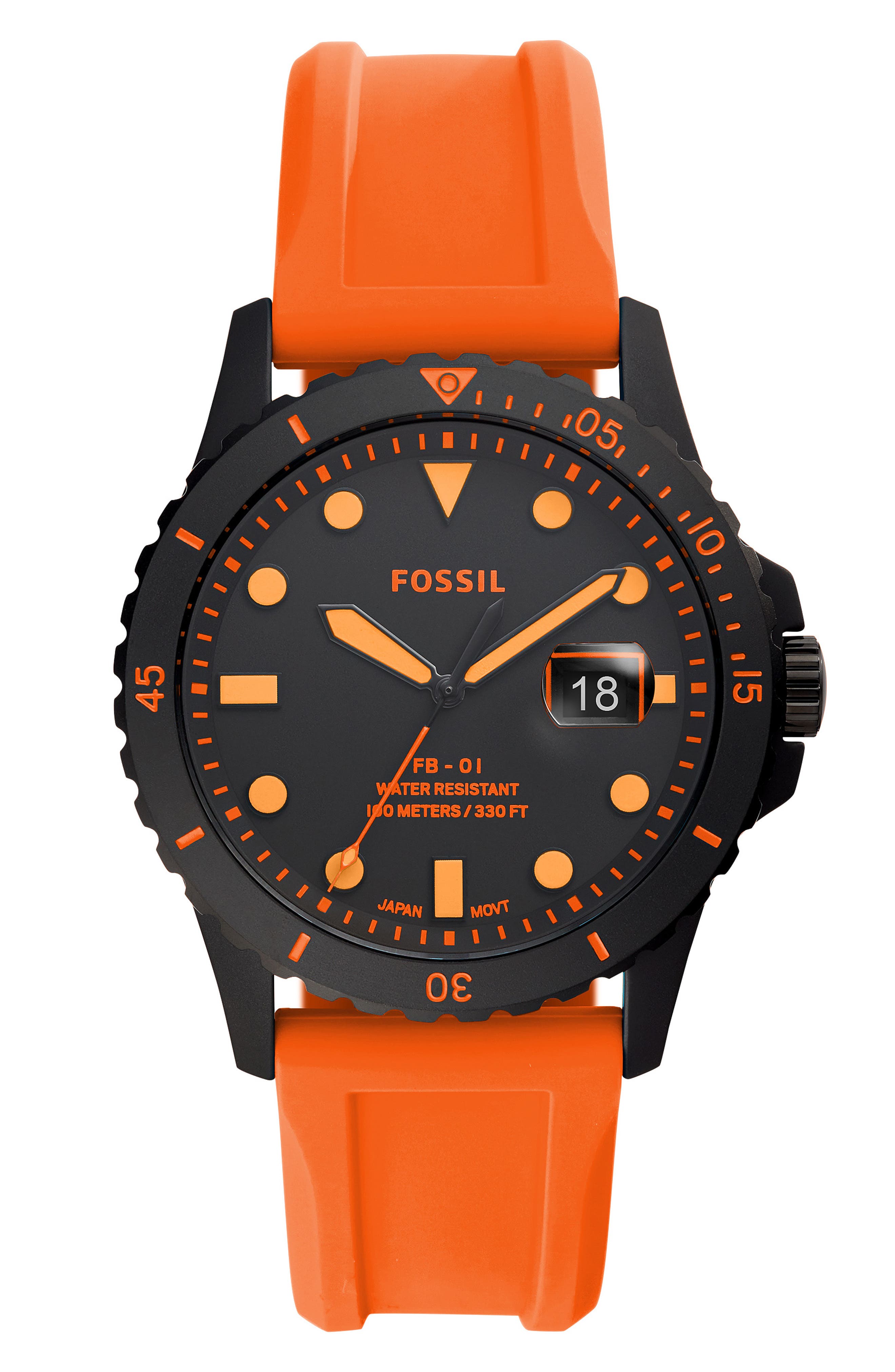 Fossil Rd Blk Blk Strap