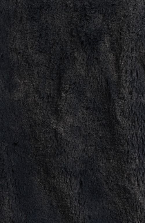 Thread & Supply Faux Fur Jacket In Charcoal