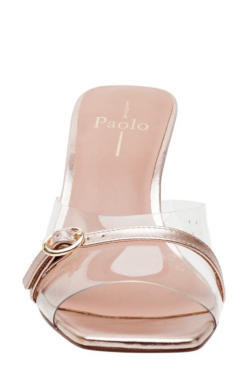 Shop Linea Paolo Gillian Sandal In Clear/rose Quartz