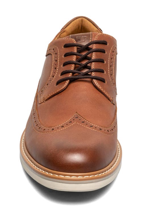 Shop Florsheim Norwalk Wingtip Oxford In Cognac