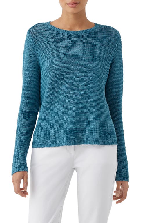 Eileen Fisher Crewneck Organic Linen & Cotton Sweater at Nordstrom,