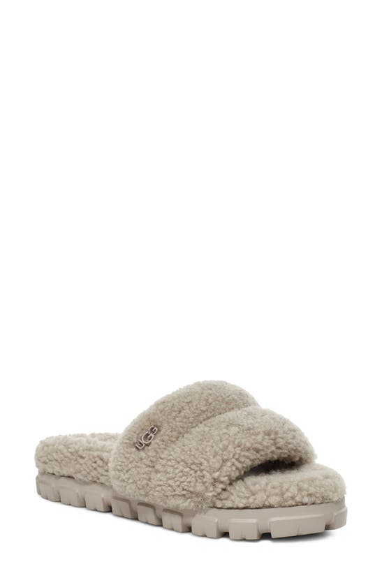 Ugg Cozetta Curly Genuine Shearling Slide Slipper In Goat | ModeSens