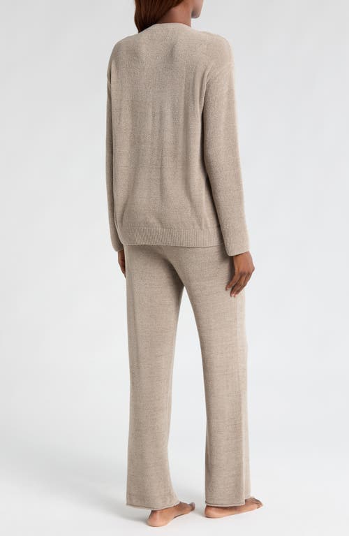 Shop Barefoot Dreams Cozychic® Ultra Lite® Knit Pajamas In Nickel