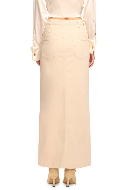 Shop Ramy Brook Xavier Denim Maxi Skirt In Bone Denim