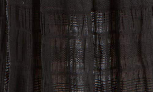 Max Studio Textured Midi Skirt In Black-black