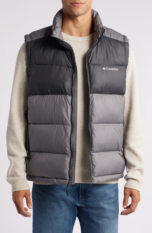 Columbia Pike Lake™ II Water Repellent Insulated Puffer Vest in City Grey/Shark 