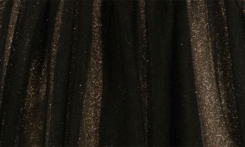 Shop Zunie Kids' Sequin & Glitter Party Dress In Black/gold