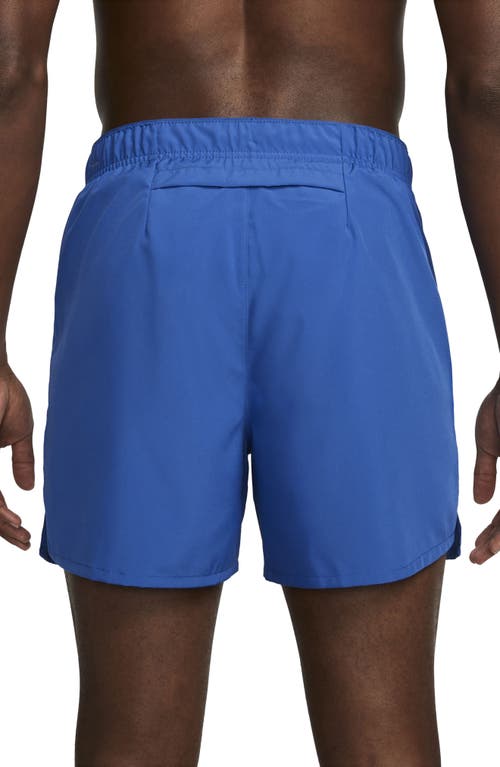 Shop Nike Dri-fit Challenger 5-inch Brief Lined Shorts In Game Royal/game Royal/black