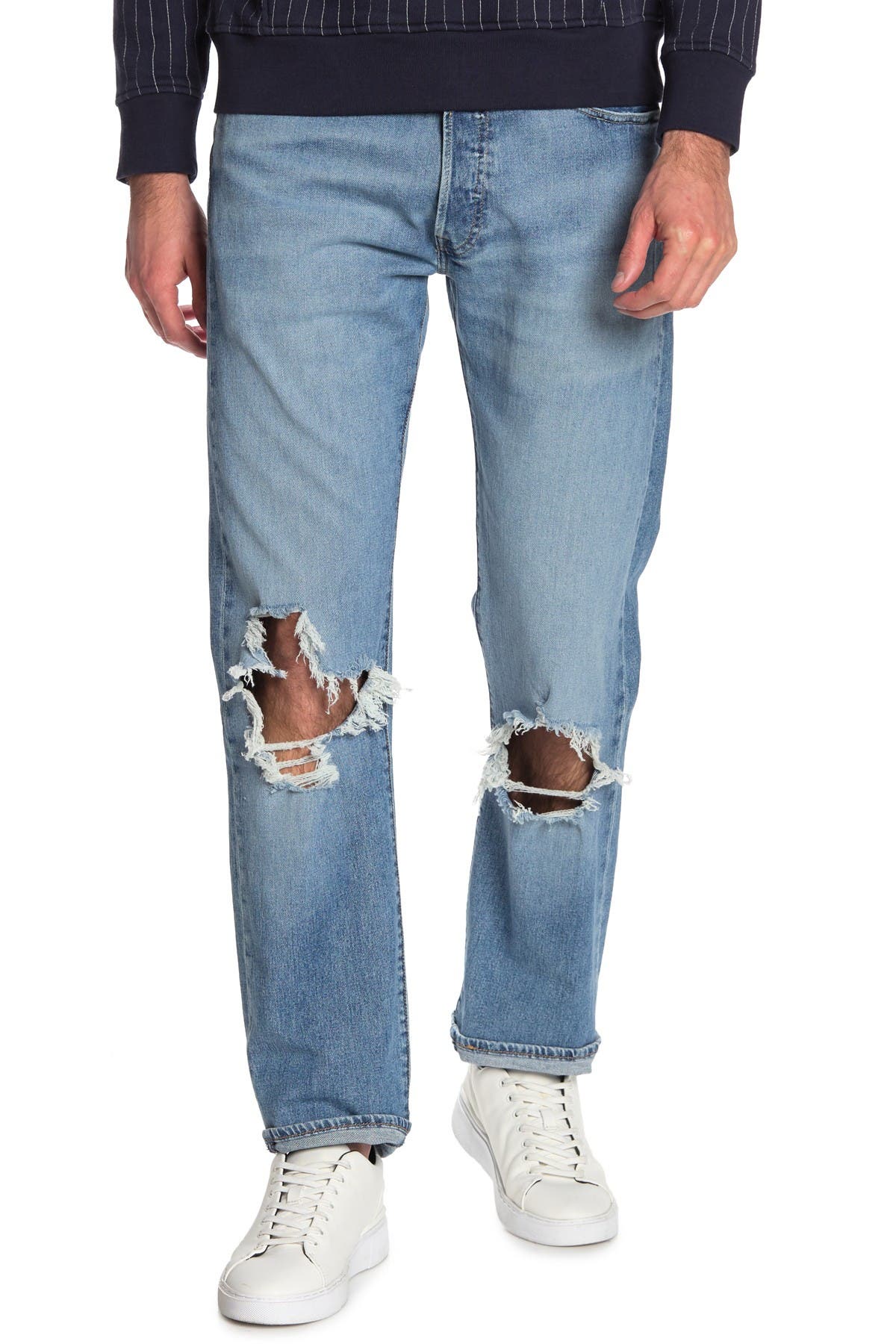 501 Distressed Relaxed Fit Jeans 