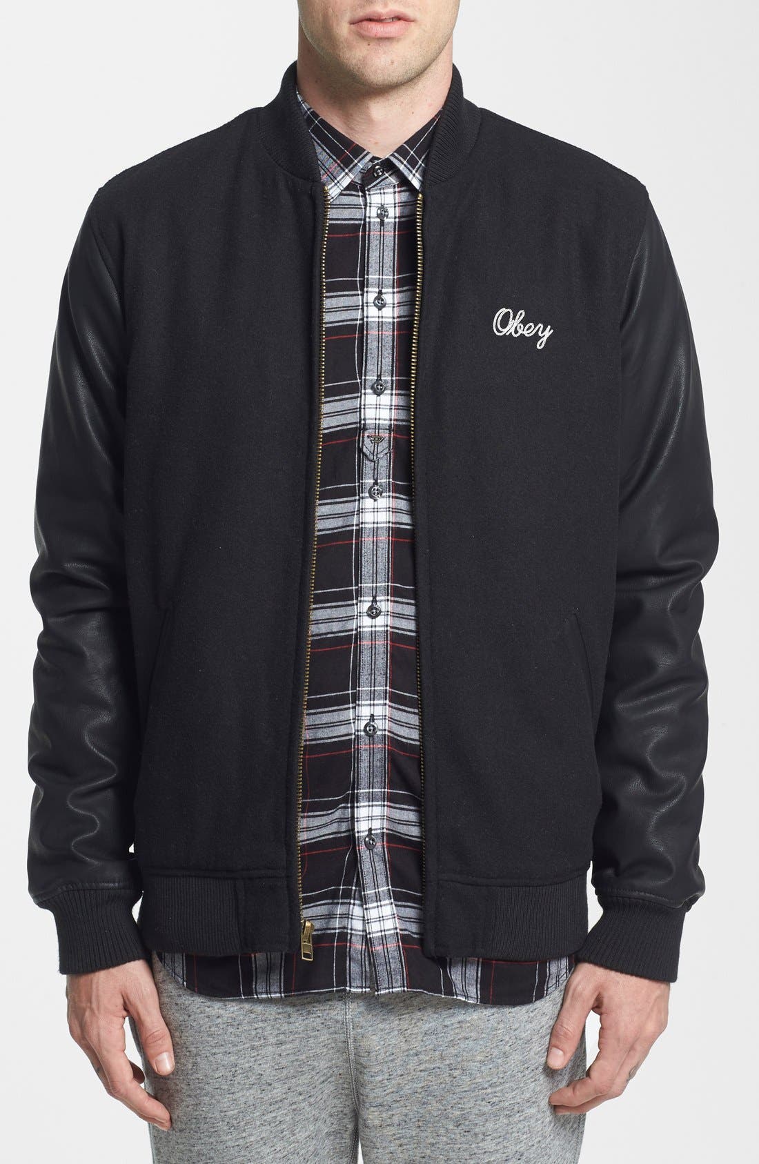 obey letterman jacket