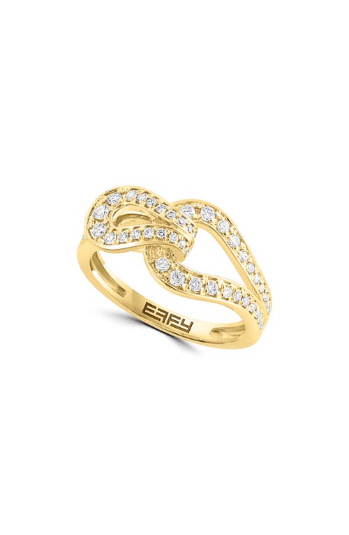 Shop Effy Diamond Ring In Gold