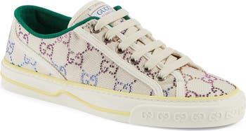 Gucci High-top Sneaker With Crystal Studs in Blue for Men