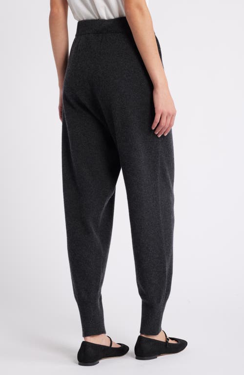Frame Womens Charcoal Heather Cuffed Stretch Cashmere-blend Jogging Bottoms In Charcoal Heather