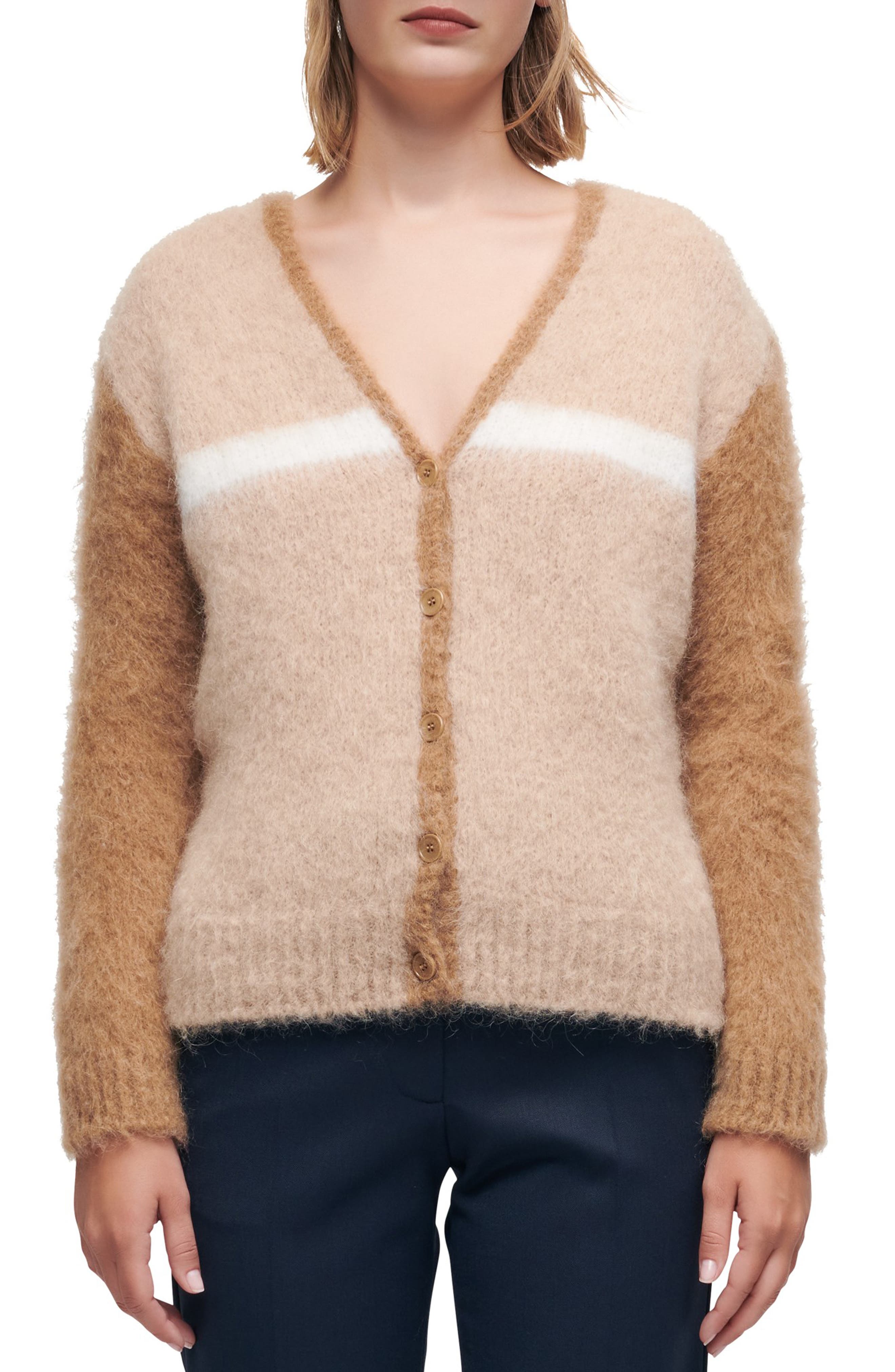 Brushed mohair cardigan | Smart Closet