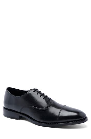 Anthony Veer Men's Clinton Cap-toe Oxford Goodyear Dress Shoes In Black