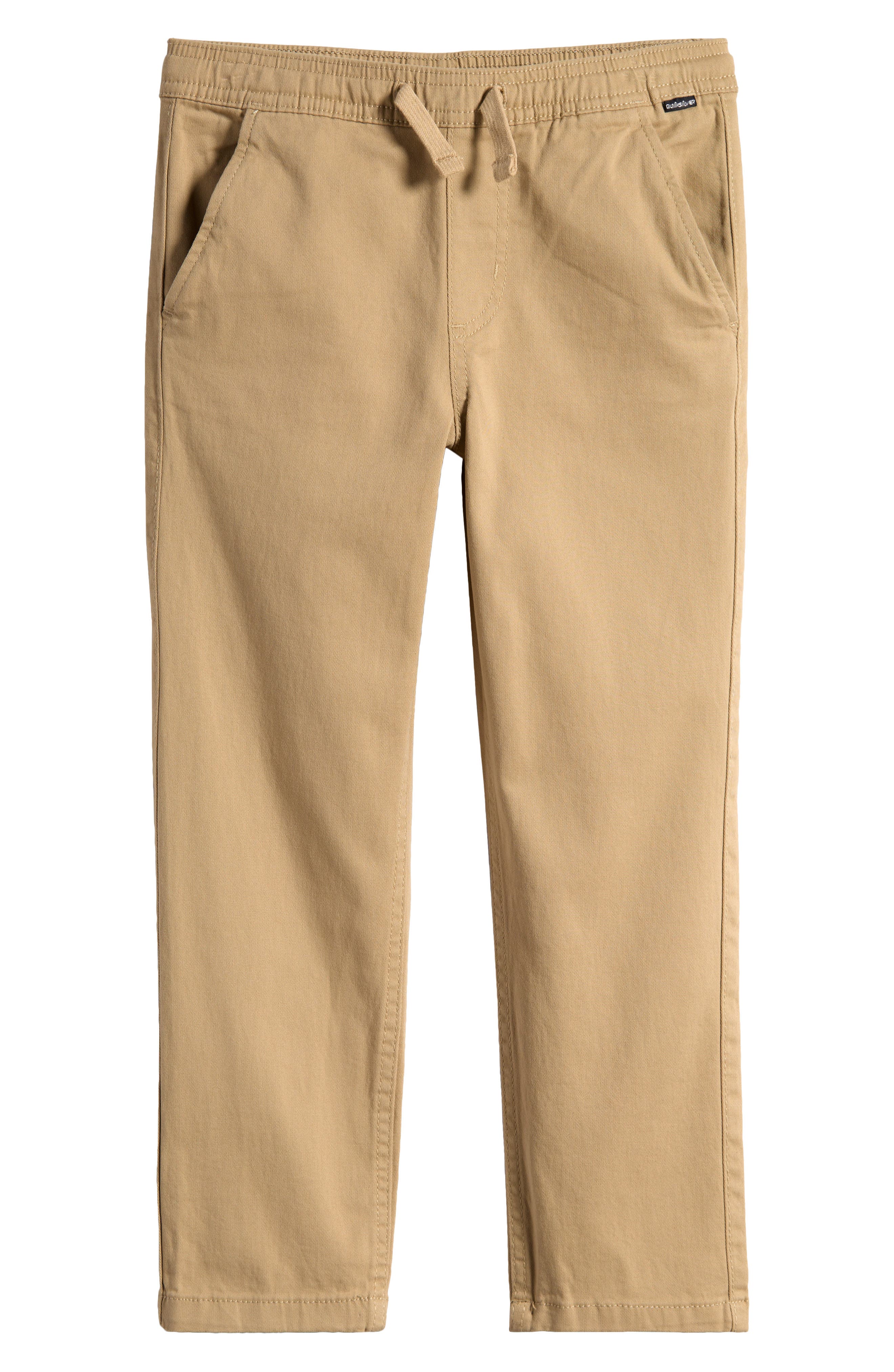 Quiksilver Kids' DNA Drawstring Beach Pants in Khaki 