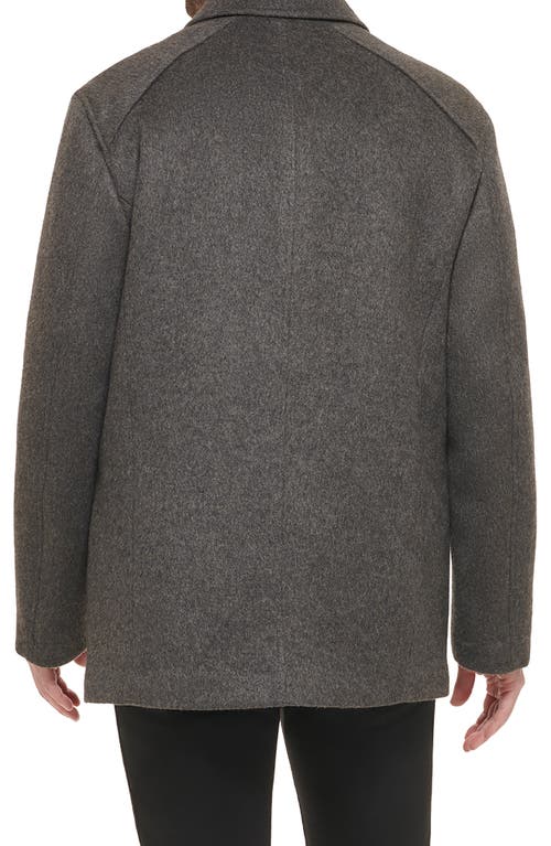Cole Haan Wool Blend Coat In Grey