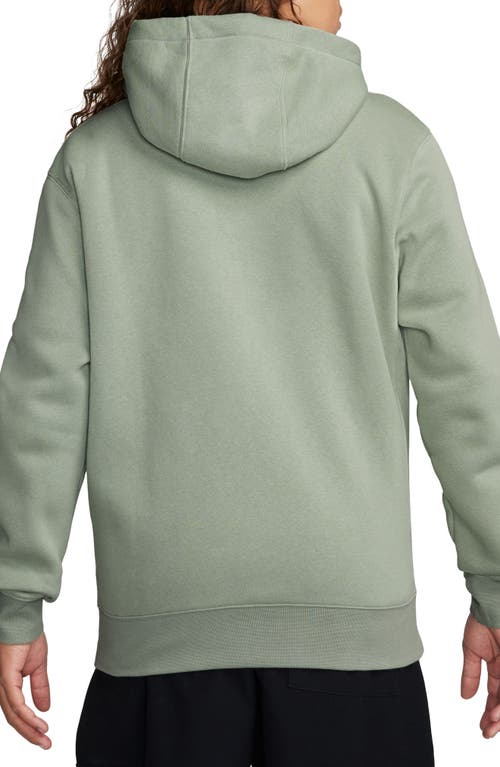 Shop Nike Club Zip-up Logo Hoodie In Jade Horizon/jade Horizon