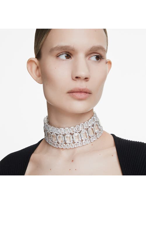 Swarovski Millenia Choker In White/silver