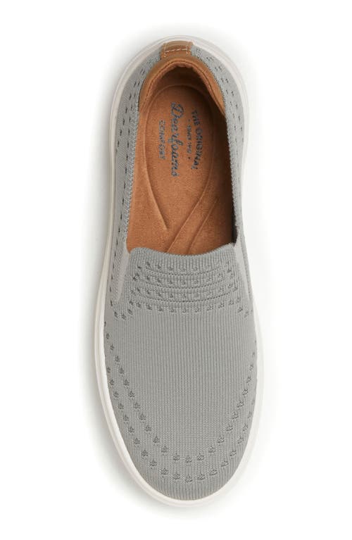 Original Comfort By Dearfoams Sophie Knit Slip-on Sneaker In Light Grey