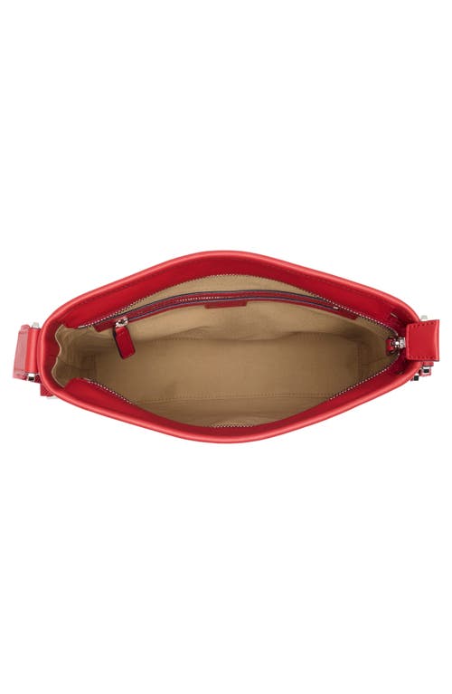 Mcm Aren Logo Crossbody Bag In Candy Red