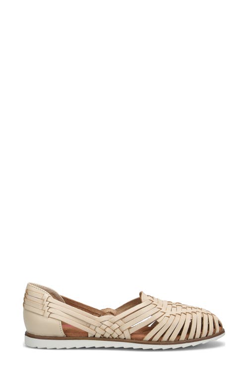 Shop Comfortiva Ranier Huarache Flat In Cream/ivory