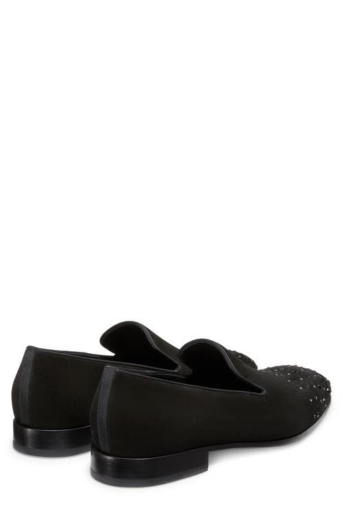 Shop Stuart Weitzman Premiere Party Cap Toe Loafer In Black/black Multi