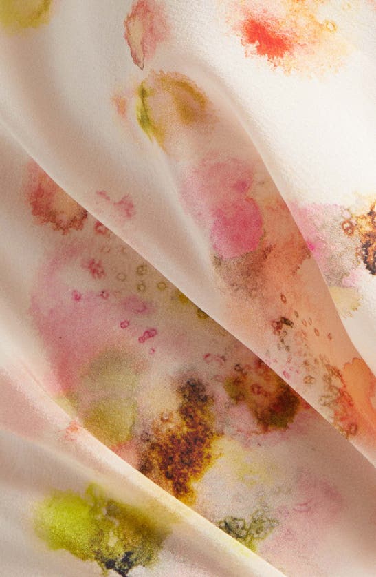 Shop A.l.c . Poppy One-shoulder Silk Blend Minidress In Balm