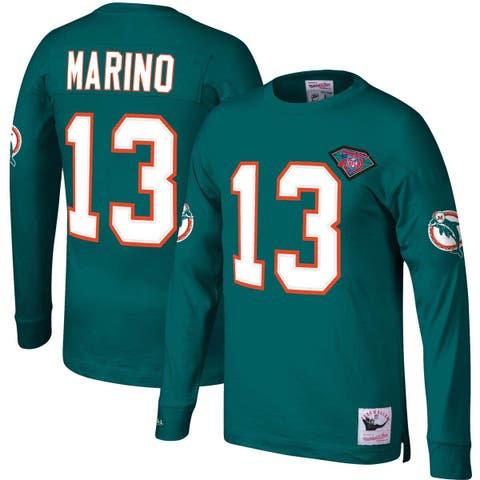 Men's Miami Dolphins Dan Marino Mitchell & Ness Aqua/Orange Big