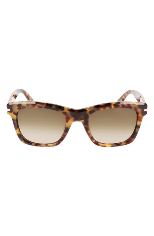 Lanvin JL 52mm Rectangular Sunglasses in Vintage Havana at Nordstrom