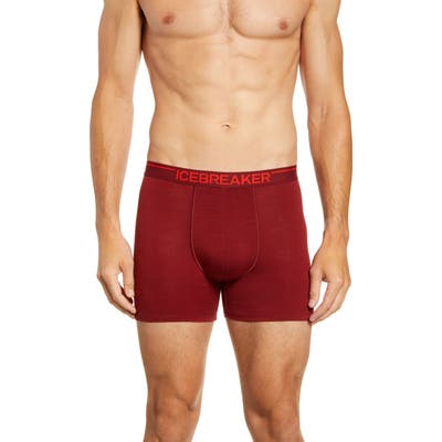 Icebreaker Anatomica Boxer Briefs, Red