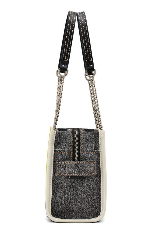 Marc Jacobs The Denim Chain Small Tote Bag In Black