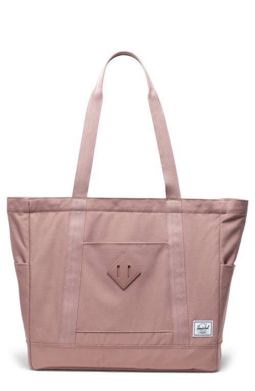 Shop Herschel Supply Co . Heritage Recycled Twill Tote In Ash Rose