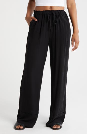 HURLEY HURLEY BECKY DRAWSTRING WAIST BEACH PANTS