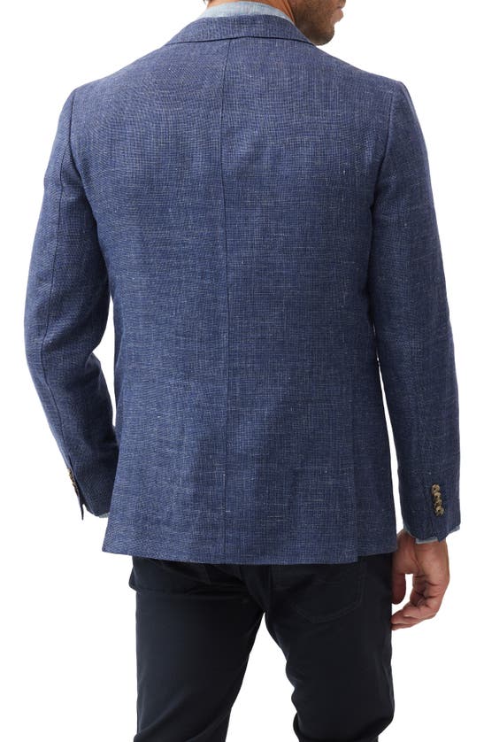 Shop Rodd & Gunn The Cascades Slub Linen & Wool Sport Coat In Bluestone