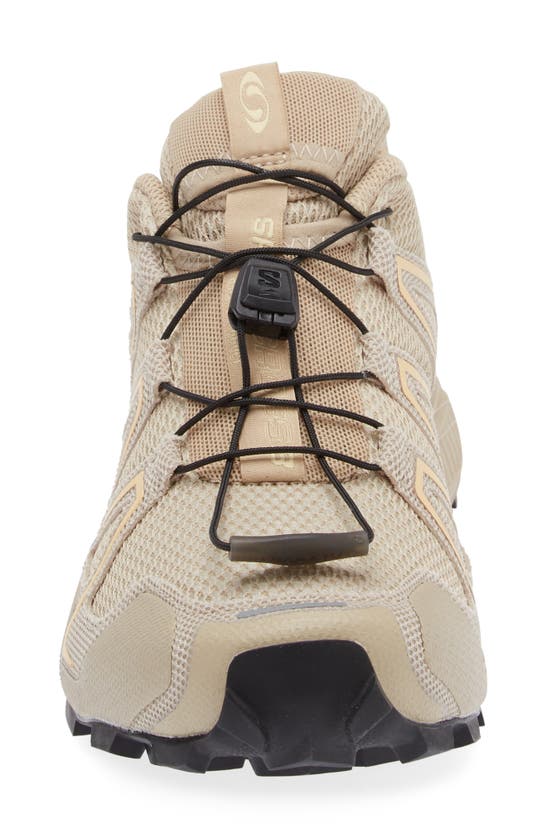 Shop Salomon Gender Inclusive Speedcross 3 Mindful Sneaker In White Pepper/ Golden Fleece