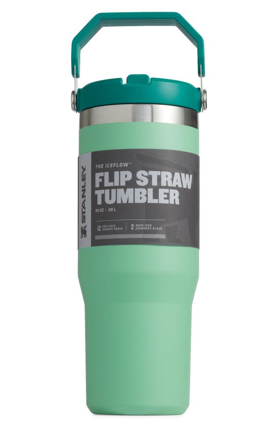 Shop Stanley The Ice Flow 30-ounce Flip Straw Tumbler In Jade