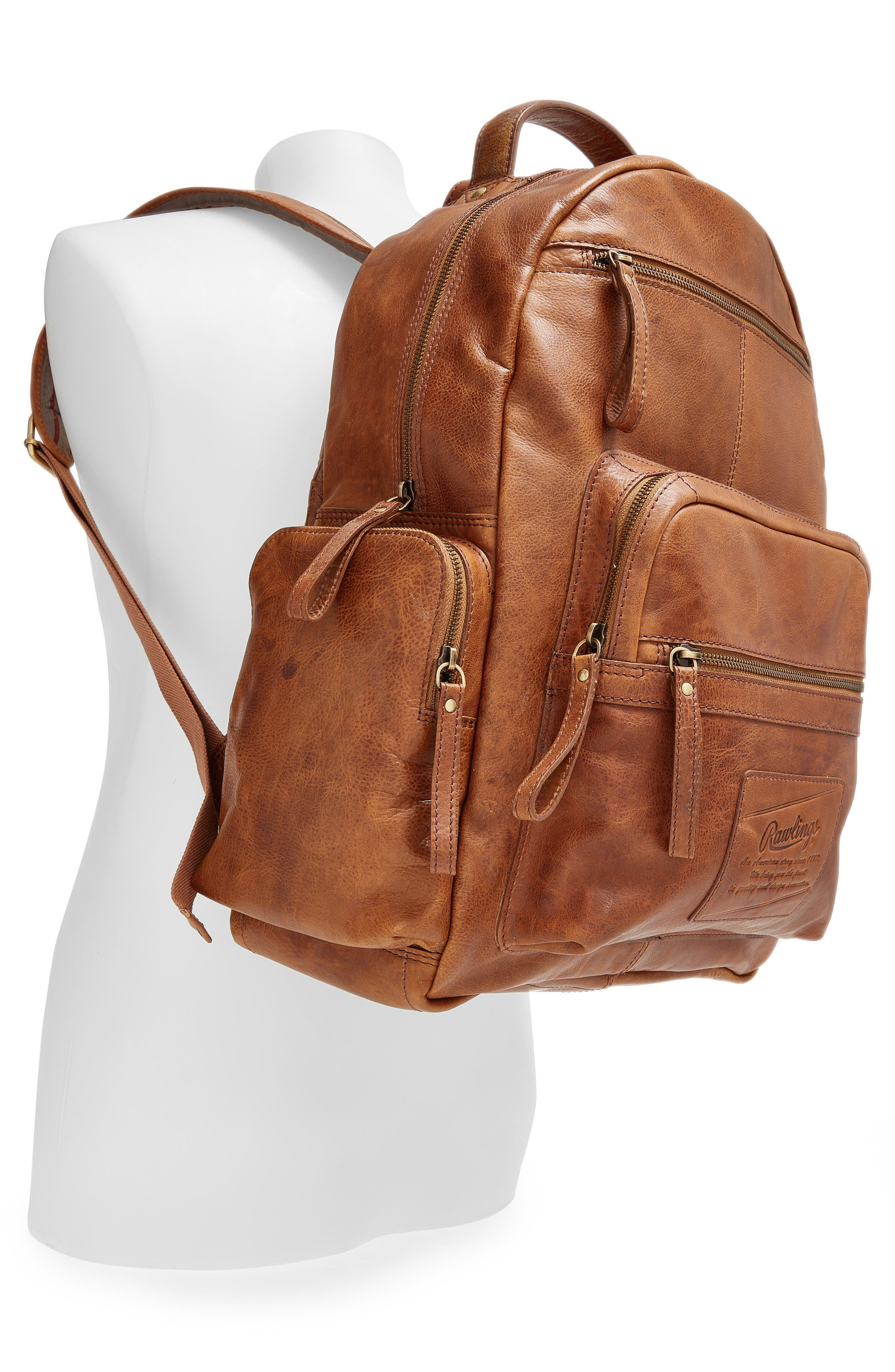 rawlings leather backpacks