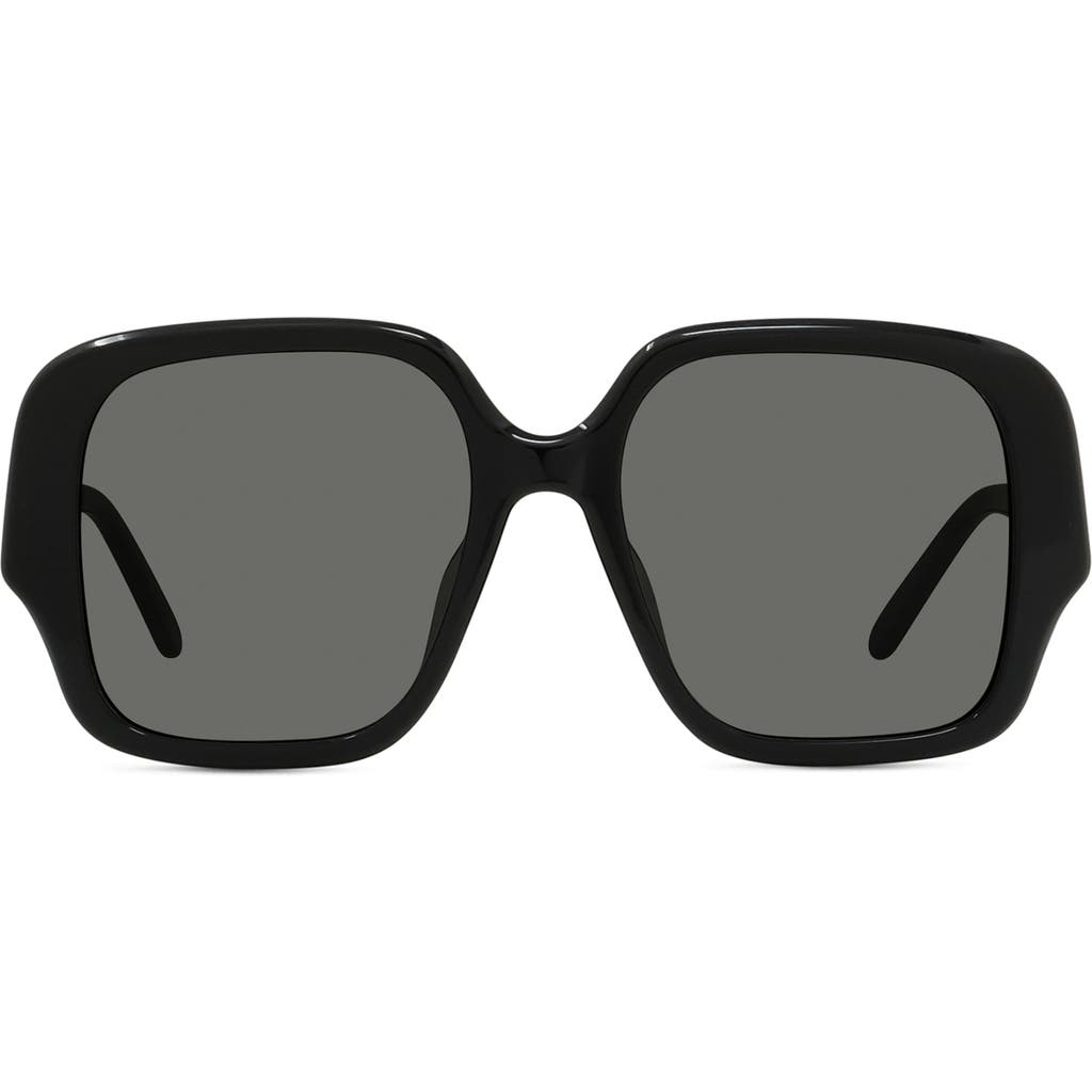 Loewe Thin 54mm Square Sunglasses In Black