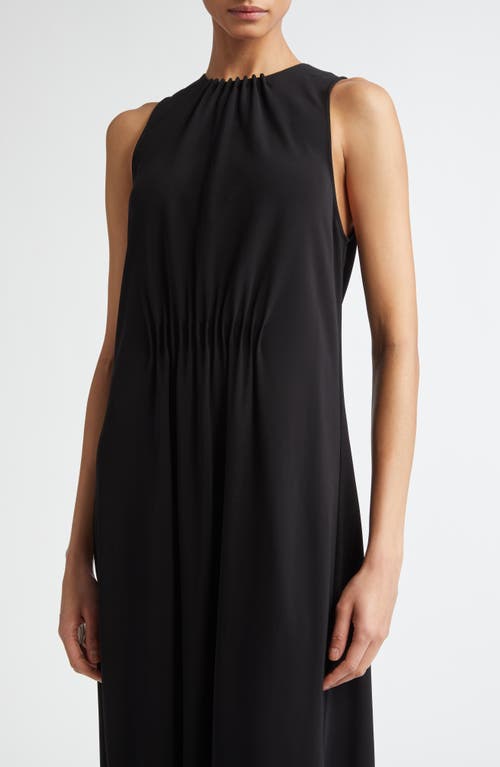 Shop Fforme Dillon Pleat Detail Jersey Column Dress In Black