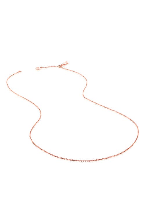 Monica Vinader Chain Link Necklace in Rose Gold at Nordstrom