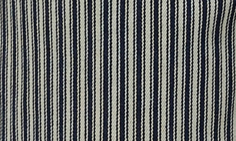 Shop Vero Moda Kathy Stripe High Waist Wide Leg Jeans In Medium Blue Denim Stripe
