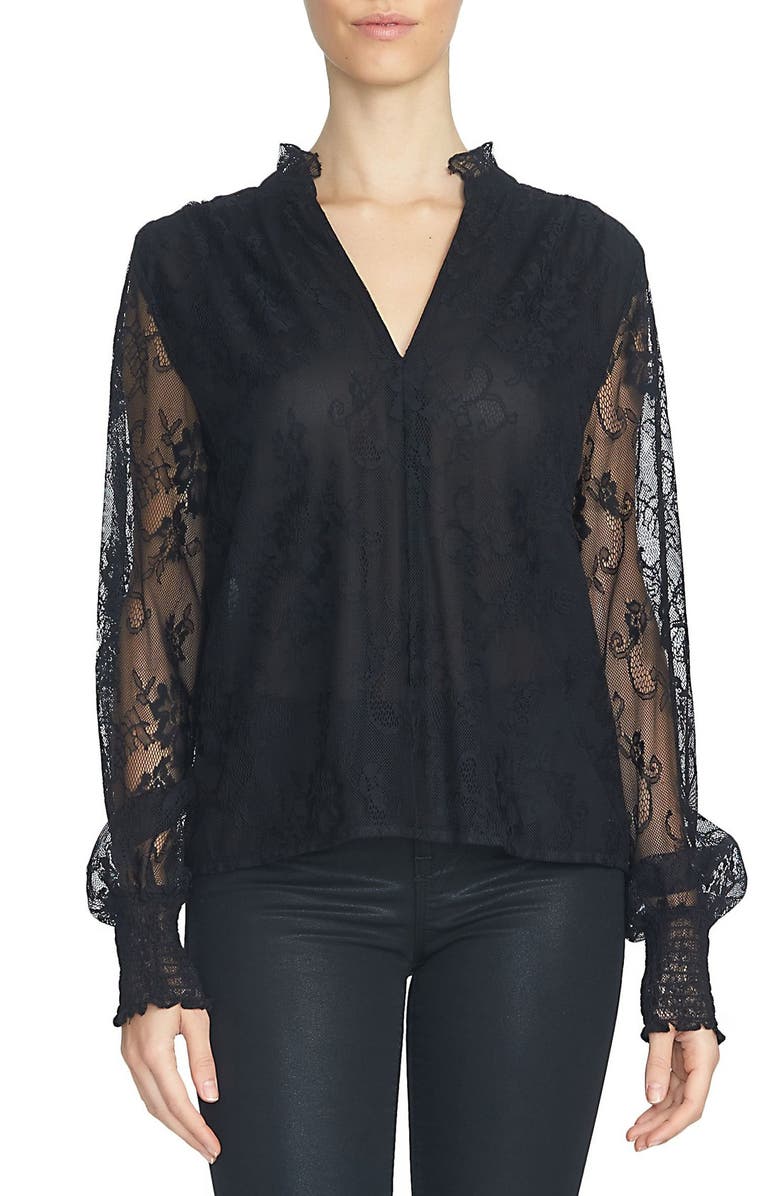 1.STATE Blouson Sleeve Lace Blouse | Nordstrom