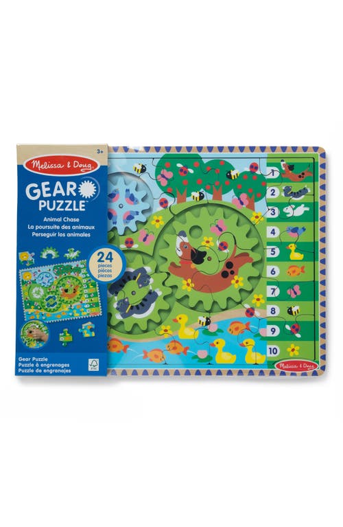 Melissa & Doug Animal Chase I-Spy Wooden Gear Puzzle at Nordstrom
