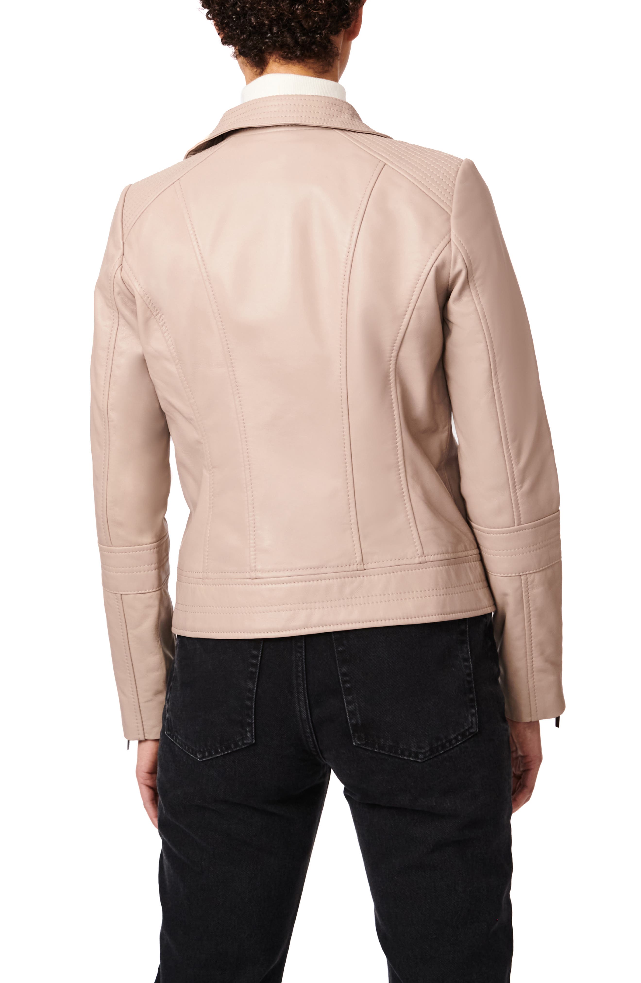 bernardo leather jacket nordstrom